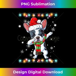 Dabbing French Bulldog Santa T Shirt Christmas Kids G - Vibrant Sublimation Digital Download - Animate Your Creative Concepts