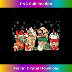 Christmas Coffee Golden Retriever Dog Lover Xmas Dog - Edgy Sublimation Digital File - Reimagine Your Sublimation Pieces