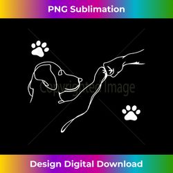 Dog And People Punch Hand Dog Friendship Fist Bump Dog's Paw Tank - Sophisticated PNG Sublimation File - Reimagine Your Sublimation Pieces