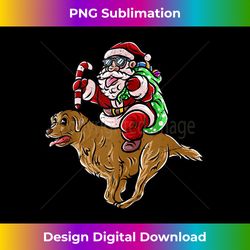 Labrador Retriever Santa Claus Hat Merry Christmas Dog X-Mas Tank - Minimalist Sublimation Digital File - Enhance Your Art with a Dash of Spice