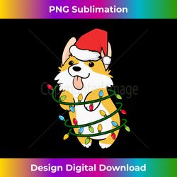 Fun Christmas Corgi Dogs Long Sl - Minimalist Sublimation Digital File - Crafted for Sublimation Excellence
