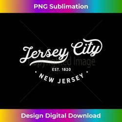 Classic Retro Vintage Jersey City New Jersey Souv - Urban Sublimation PNG Design - Craft with Boldness and Assurance