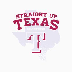 Straight Up Texas Rangers Champions SVG File For Cricut