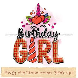 birthday girl png, Unicorn Sublimation Bundle, 100 magical days png, Instantdownload, files 350 dpi