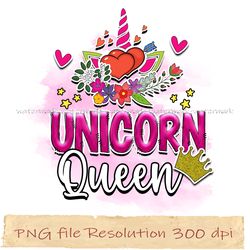 Unicorn queen png, Unicorn Sublimation Bundle, 100 magical days png, Instantdownload, files 350 dpi
