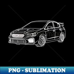 Subaru Impreza WRX STI - PNG Transparent Sublimation Design - Create with Confidence
