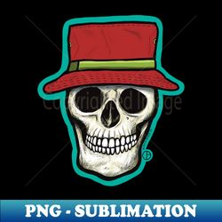 fishing hat skull - aesthetic sublimation digital file - defying the norms