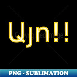 translates as Yes in the Armenian Language in Yellow and White Letters - Sublimation-Ready PNG File - Instantly Transform Your Sublimation Projects