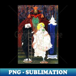 The Shepherdess and the Chimney Sweep - Harry Clarke - Modern Sublimation PNG File - Instantly Transform Your Sublimation Projects