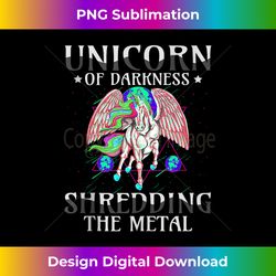 Goth Rock Satan Unicorn For Concerts Festivals Death Metal Tank T - Futuristic PNG Sublimation File - Challenge Creative Boundaries