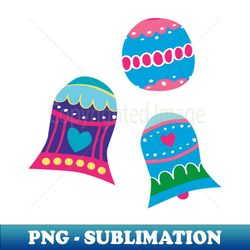 christmas colorful ball ornaments - trendy sublimation digital download - bring your designs to life