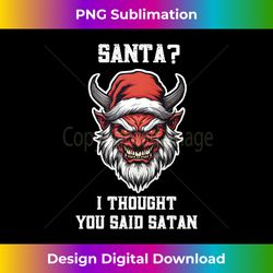 Metalhead Satan Gothic Santa Horror Deathcore Christmas Hell Long Sl - Sublimation-Optimized PNG File - Infuse Everyday with a Celebratory Spirit