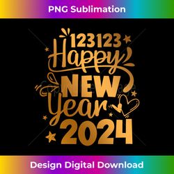 123123 Happy New Year 2024 Holiday Year's Resolution Long Sl - Bohemian Sublimation Digital Download - Animate Your Creative Concepts