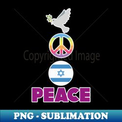 peace for Israel - Elegant Sublimation PNG Download - Bold & Eye-catching