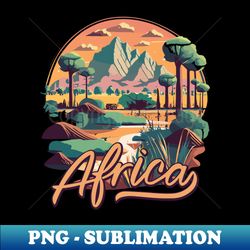 beautiful african landscape - unique sublimation png download - revolutionize your designs