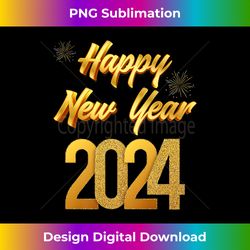 Happy New Year 2024 Celebration Pre - Sublimation-Optimized PNG File - Access the Spectrum of Sublimation Artistry