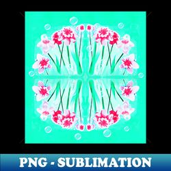 reflections floral and bubble pattern - professional sublimation digital download - create with confidence