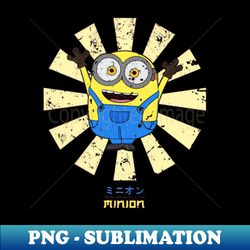 Minion Retro Japanese - Premium PNG Sublimation File - Bold & Eye-catching