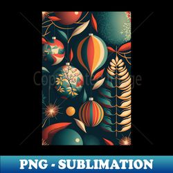 Colorful Christmas pattern - Artistic Sublimation Digital File - Bring Your Designs to Life