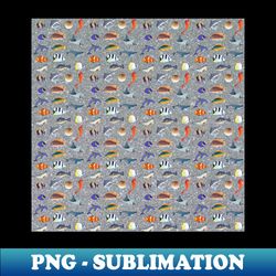 fish pattern - stylish sublimation digital download - bold & eye-catching