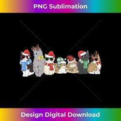 Funny Kittens Christmas Shirt Xmas Tree Lights Xmas Cat Long Sl - Deluxe PNG Sublimation Download - Pioneer New Aesthetic Frontiers