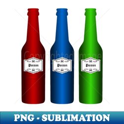poison bottles - artistic sublimation digital file - perfect for creative projects