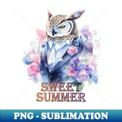 Sweet Summer - Owl - Digital Sublimation Download File - Boost Your Success with this Inspirational PNG Download