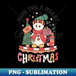 Wish You A Merry Christmas - Exclusive Sublimation Digital File - Defying the Norms