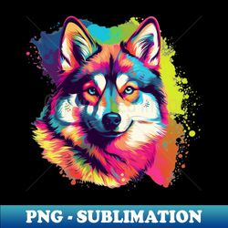 Siberian Husky - Modern Sublimation PNG File - Create with Confidence
