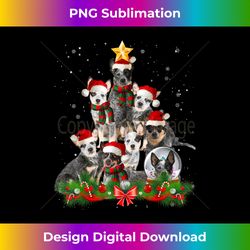 Funny Australian Cattle Dog Dog Christmas - Classic Sublimation PNG File - Craft with Boldness and Assurance