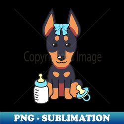 cute alsatian is a baby - decorative sublimation png file - spice up your sublimation projects