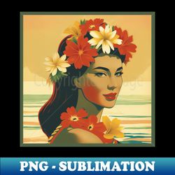 Hula Girl - Sublimation-Ready PNG File - Bring Your Designs to Life