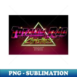 Totally Rad Christmas 80s metal album - PNG Transparent Sublimation Design - Transform Your Sublimation Creations