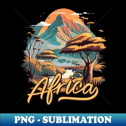 beautiful african landscape - unique sublimation png download - bring your designs to life