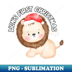 Lions First Christmas - Unique Sublimation PNG Download - Create with Confidence