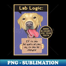 Cute labrador retriever dog with Yellow Labrador Holding Sign tee - Retro PNG Sublimation Digital Download - Fashionable and Fearless