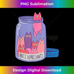 Antidepressant Cat Retro Antidepressants Cats Funny - Deluxe PNG Sublimation Download - Tailor-Made for Sublimation Craftsmanship