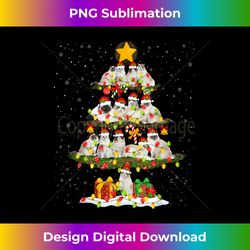 Santa Claus Ragdoll Cat Christmas Tree Decorations Xmas - Deluxe PNG Sublimation Download - Tailor-Made for Sublimation Craftsmanship
