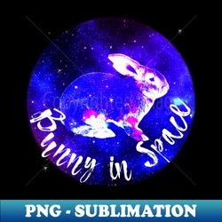 Bunny in space - Decorative Sublimation PNG File - Boost Your Success with this Inspirational PNG Download