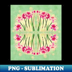reflections floral and bubble pattern - artistic sublimation digital file - unleash your creativity