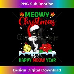 Cat Meowy Family Matching Christmas Pajamas Santa Cats - Edgy Sublimation Digital File - Craft with Boldness and Assurance