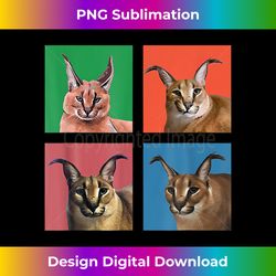 big floppa meme cat cute funny caracal cat square box s - classic sublimation png file - access the spectrum of sublimation artistry