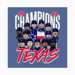 Texas Baseball Champions Team Players 2023 PNG File