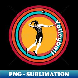 retro volleyball player volleyball mom - sublimation-ready png file - perfect for sublimation art