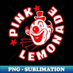 pink lemonade - circus clown - vintage soda pop bottle cap - png transparent sublimation file - unleash your creativity