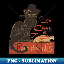 Le Chat De Thanksgiving Holiday Dinner Spoof - Signature Sublimation PNG File - Transform Your Sublimation Creations