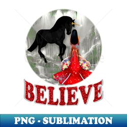 Believe Unicorn and Mermaid - Creative Sublimation PNG Download - Instantly Transform Your Sublimation Projects