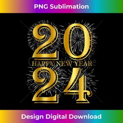 New Years Eve Party Supplies 2024 Happy New Year Fireworks Tank - Eco-Friendly Sublimation PNG Download - Rapidly Innovate Your Artistic Vision