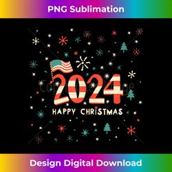 Happy New Year 2024 USA 2024 Funny Party Family Christmas Tank To - Timeless PNG Sublimation Download - Ideal for Imaginative Endeavors