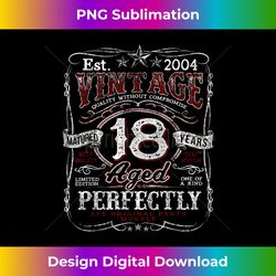 Vintage 2004 Limited Edition Shirt 18 year old 18th Birt - Vibrant Sublimation Digital Download - Tailor-Made for Sublimation Craftsmanship